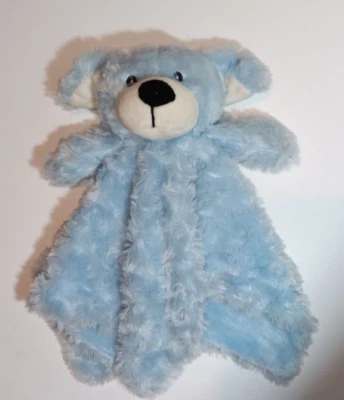 Necessities by Tender Tyme Bebé Azul Perro Cachorro Peludo Manta de Seguridad Lovey Foto 1 de 4