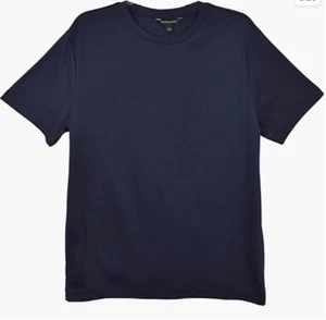 CAMISETA DE HOMBRE MEDIANA BANANA REPUBLIC LUJO RENDIMIENTO TÁCTIL MANGA CORTA AZUL MARINO NUEVA CON ETIQUETAS - Imagen 1 de 2