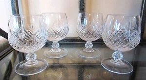 Set of 4 Beautiful Crystal Liquor Cocktail Cordial Wine Glasses - Imagen 1 de 17