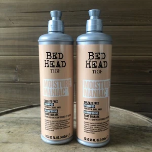 (2) Bed Head Moisture Maniac Shampoo For Dry and Dull Hair - 13.53oz Each - Picture 1 of 6