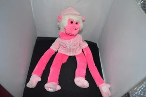 Houston Astros Hug Monkey Baseball MLB Pink Jersey Hat Plush 18"  Plush I6 - Picture 1 of 4