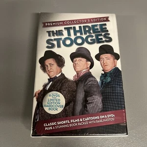 The Three Stooges - Premium Collector’s Edition (DVD 2013) w/ Hardcover Book - Picture 1 of 5