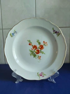 -~Meissen-~Speiseteller-~Blumen Platterbse-~2 Schleifstriche-~ - Bild 1 von 22