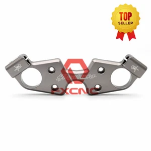 CNC Gray Triple Tree Upper Front Top Clamp For gsx1300 hayabusa 99 00 01 02-2018 - Foto 1 di 9