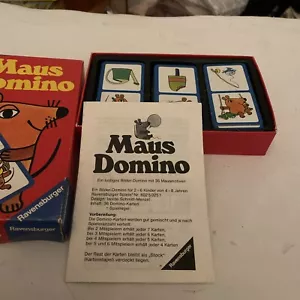 Spiel, Ravensburger, Maus Domino,Retro, Vintage, Original, Gebraucht, Komplett - Bild 1 von 5
