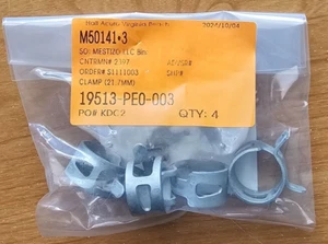 19513-PE0-003 X4 OEM HONDA COOLANT HOSE CLAMP 21.7MM K20A2 02-06 RSX TYPE-S - Picture 1 of 2