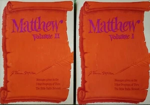 "Matthew" Vol.I&II, J.Vernon McGee, Rare Vtg 1973 1st Ed Paperback Collectible - Picture 1 of 12
