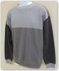 Original Use Men's SMALL pullover Sweatshirt Multi Grays Colorblock ribbed trim