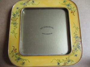 Buckler's 1970's Enamel Floral Picture Frame 5" x 5" Fifth Avenue - Picture 1 of 2