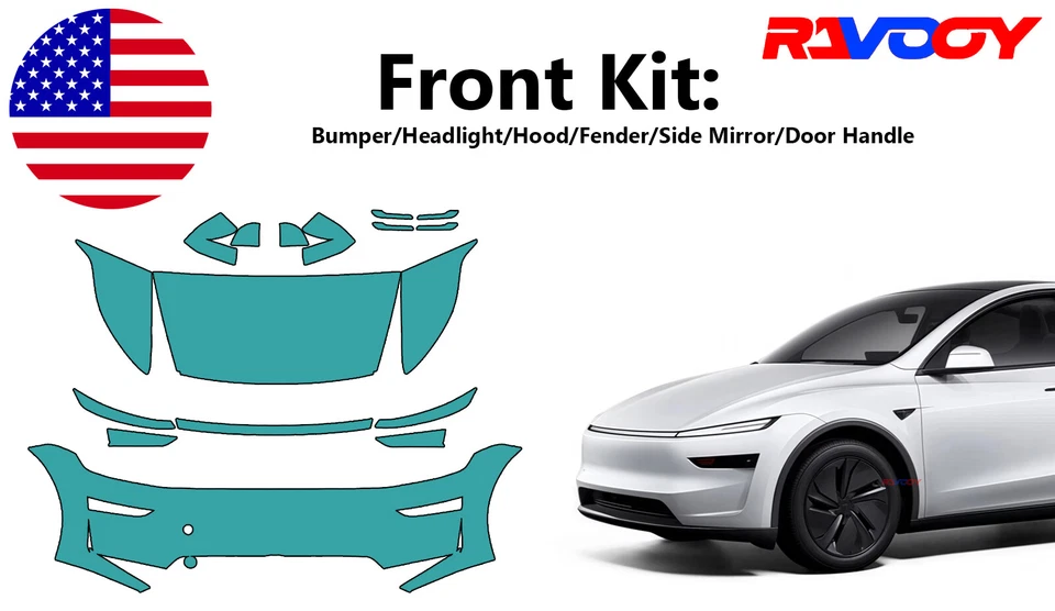 For Tesla Model Y Juniper 2025 2026 Front Paint Protection Film PreCut Kit PPF - Image 1 of 4