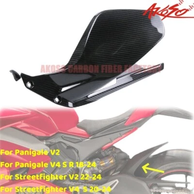 Guardabarros guardabarros abrazadera trasera de fibra de carbono para Panigale Streetfighter V4 2018-2024 Foto 1 de 4