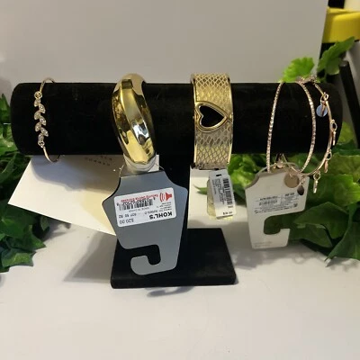 6 New With Tags Gold Tone Bracelets From  Macy’s Target and Kohl’s over $83 - Изображение 1 из 4
