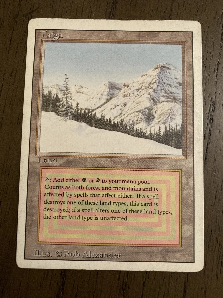 Taiga (Magic: The Gathering) Land Magic: The Gathering Trading