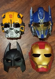 Batman, Iron Man, Transformers Mask Lot - DC, Marvel, Hasbro 2008/2009 - Picture 1 of 4