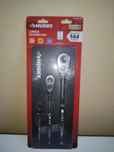 Husky 3 piece ratchet 144 position - 1/4, 3/8 and 1/2 - Picture 1 of 2