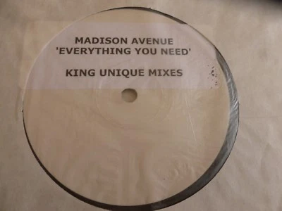 MADISON AVENUE - Everything you need - White Label 12" Vinyl Single Foto 1 de 3