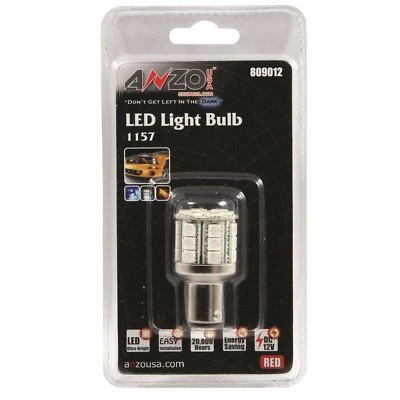 ANZO LED Bulbs Universal LED 1157 Red - 28 LEDs 1 3/4in Tall - 809012 - Image 1 of 4