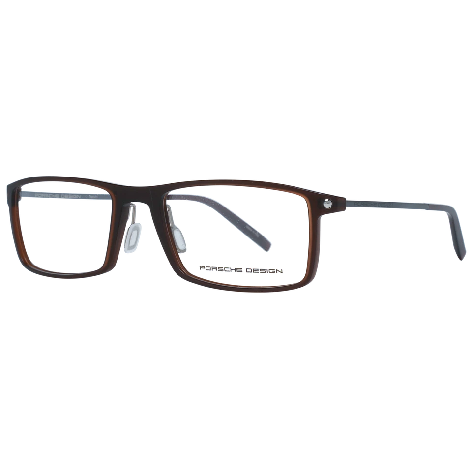 Porsche Design Glasses Frames Men Brown Rectangular Full-Rim P8384 D 55mm - Image 1 of 4