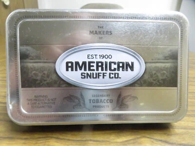 AMERICAN SNUFF CO. LATA DE METAL VACÍA (Grizzly Tobacco) Foto 1 de 3