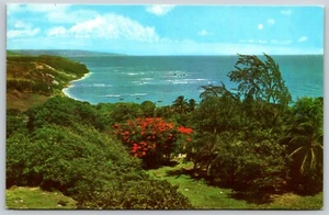 Postcard East Coast Scene Barbados West Indies Ocean View Posted 1979 - Bild 1 von 2
