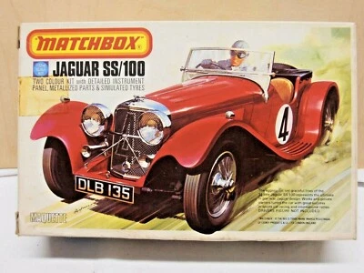 MATCHBOX 1/32 ART.PK 304 KIT "JAGUAR SS/100"ISTRUZIONI BOX ORIGINALE - Immagine 1 di 2