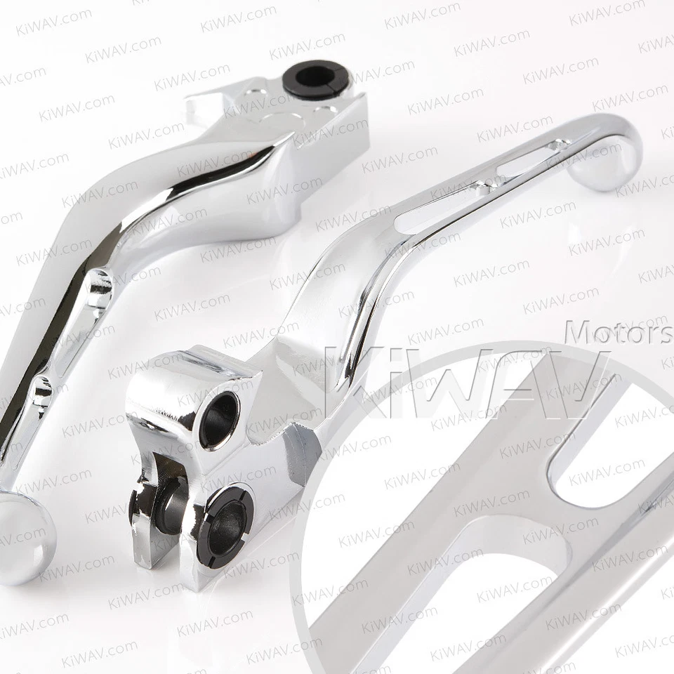 CNC aluminum chrome lever kit 10201A fits Harley 2001-2006 Fat Boy EFI FLSTFI - Image 1 of 4