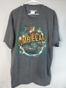 Zombieland Herren 2009 Film Promo grau Kurzarm T-Shirt Größe XL neu mit Etikett - Bild 1 von 7