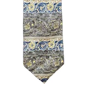 Corbata de cuello vintage Etienne Aigner Art Nouveau arquitectura barroca 100 % seda 3,75" - Imagen 1 de 3