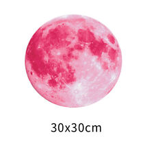 30cm 3D Large Moon Glow In The Dark Fluorescent Wall Stickers Removable Deca