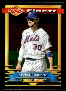 2021 Topps Finest Flashbacks Michael Conforto New York Mets #74 - Picture 1 of 2