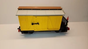 Vintage 1980's Playmobil Train 4029 Western Yellow Freight Car. Very Rare. - Picture 1 of 10
