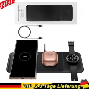 Estación de carga inductiva negra DE para Samsung Wireless Charger Trio Pad - Imagen 1 de 10