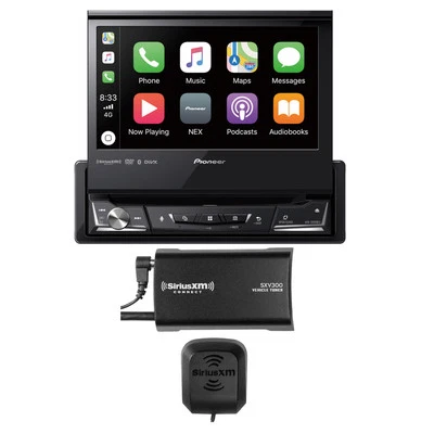 Pioneer AVH-3500NEX 7” Single-DIN Touchscreen DVD Receiver + SiriusXM SXV300v1 - Image 1 of 4