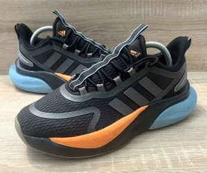 Adidas AlphaBounce+ Carbon Grey Orange Sustainable Eco Mens Shoes (UK 7) HP6140 - Picture 1 of 17