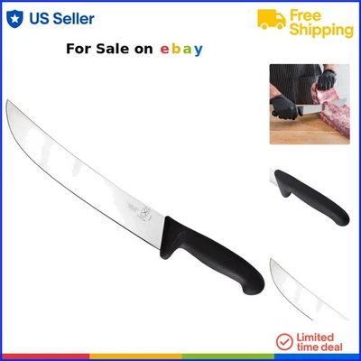 Cuchillo cimétrico de acero inoxidable 10 pulgadas comercial carnicero equipo de corte de carne Foto 1 de 4