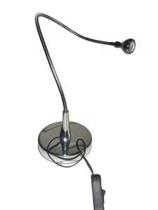 IKEA poliertes Chrom verstellbar flexibel Schreibtisch Arbeit Lesen Spot Lampe Leuchte - Bild 1 von 6