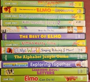 Sesame Street Elmo’s World (12 DVD Lot) ELMO Songs Kids Shows FREE SHIPPING! - Picture 1 of 2