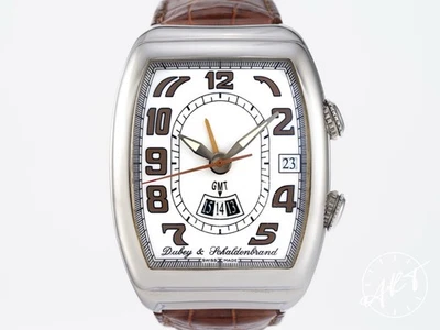 *Raro* Reloj Automático Dubey & Schaldenbrand Sonnerie GMT Alarma Esfera Blanca Foto 1 de 4