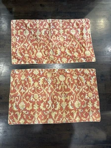 "Juego de 2 fundas de almohada Ralph Lauren King Isla Menorca Scroll usadas en excelente estado 20 x 36"" usadas en excelente estado" - Imagen 1 de 4