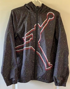 Air Jordan*Kids Jumpman* Hooded Windbreaker Jacket*Boys Paint Splatter*Youth XL - Picture 1 of 12