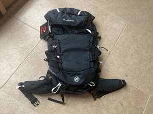 MAMMUT LITHIUM CREST 50L + 7 HIKING BACKPACK BRAND NEW BLACK - Picture 1 of 9