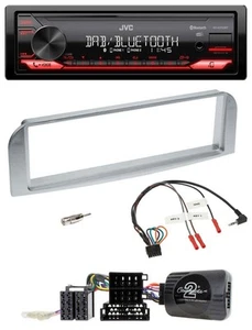 JVC DAB Lenkrad Bluetooth USB Autoradio für Alfa GT 147 2007-2010 silbergrau - Bild 1 von 9