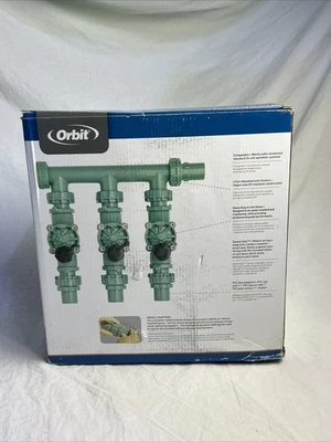 Orbit 57253 sprinkler 3-valve system Heavy Duty Preassembled - Image 1 of 4