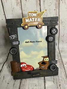 Marco de fotos 4x6 de Disney Pixar Cars Lightning McQueen y Mater - Imagen 1 de 4