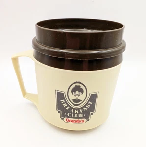 Rare Vintage Aladdin Industries Grandy's Breakfast Club Mug Collectible Brown - Picture 1 of 9