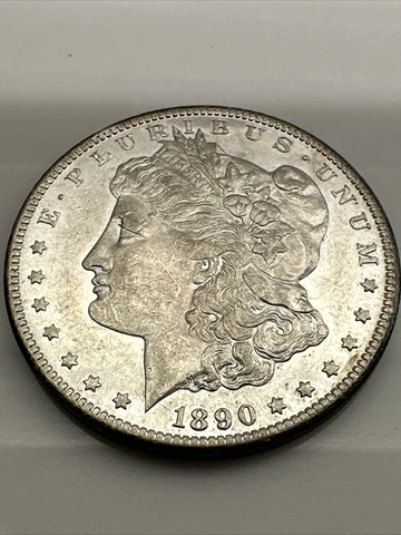 1890-CC Morgan Silver Dollar - MS++ - DMPL - Dimple - Full Breast Feathers 💦💦 Cover