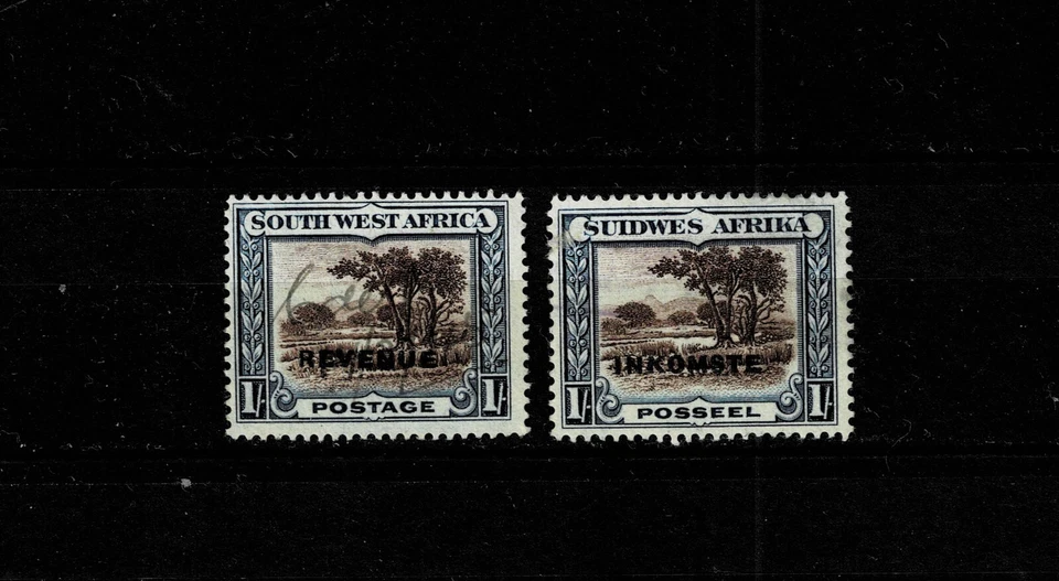 13256- África Sudoeste, SWA, Colonias Británicas, ingresos usados 1sh Inglés y A Foto 1 de 1