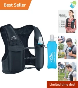 Adjustable Hydration Vest for Running - 500ml Soft Flask & 5 Pockets Included - Picture 1 of 11