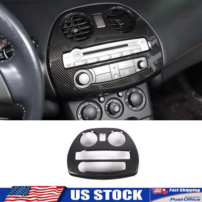 Cubierta de moldura de panel de radio de tablero de fibra de carbono ABS para Mitsubishi ECLIPSE 2006-2011 Foto 1 de 4