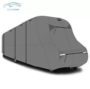 For 23'-26' Class C Motorhome Trailer 4 Gray Layers Storage Breathable RV Cover - Picture 1 of 10
